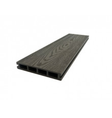 Доска террасная из ДПК тиснение/вельвет Ecodecking Титан 140 х 25 х 3000 мм. Серый