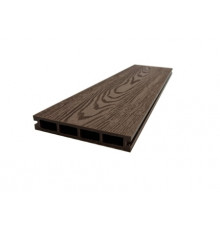 Доска террасная из ДПК тиснение/вельвет Ecodecking Титан 140 х 25 х 3000 мм. Шоколад
