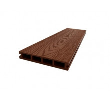 Доска террасная из ДПК тиснение/вельвет Ecodecking Титан 140 х 25 х 3000 мм. Терракот