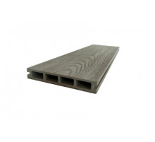 Доска террасная из ДПК тиснение/вельвет Ecodecking Титан 140 х 25 х 3000 мм. Жемчуг