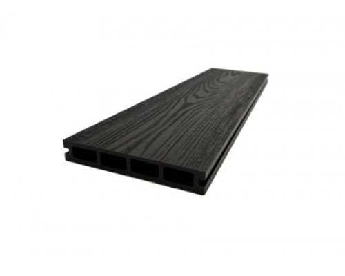 Доска террасная из ДПК тиснение/вельвет Ecodecking Титан 140 х 25 х 4000 мм. Антрацит