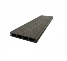 Доска террасная из ДПК тиснение/вельвет Ecodecking Титан 140 х 25 х 4000 мм. Серый