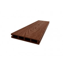 Доска террасная из ДПК тиснение/вельвет Ecodecking Титан 140 х 25 х 4000 мм. Терракот