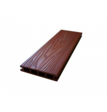 Доска террасная из ДПК тиснение/вельвет Ecodecking Титан 3D 140 х 25 х 3000 мм. Терракот