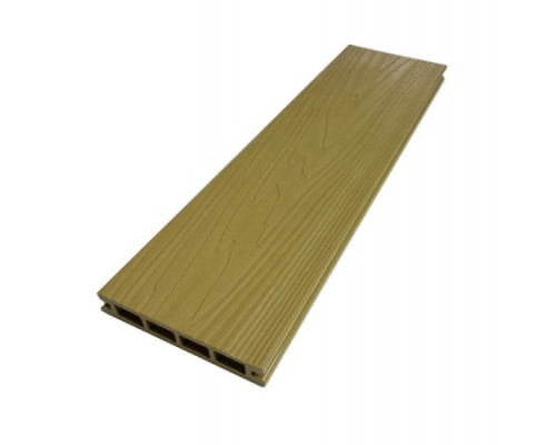 Доска террасная из ДПК тиснение/вельвет Ecodecking Титан 3D 140 х 25 х 4000 мм. Песочный