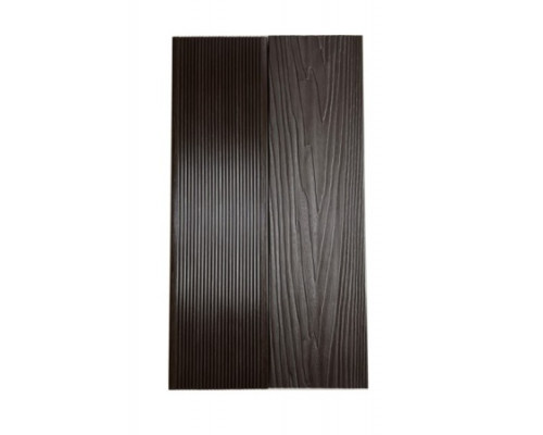 Доска террасная из ДПК тиснение/вельвет Ecodecking Титан 3D 140 х 25 х 4000 мм. Шоколад