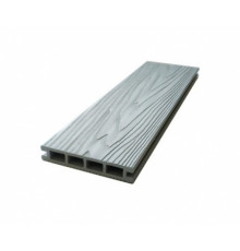 Доска террасная из ДПК тиснение/вельвет Ecodecking Титан 3D 140 х 25 х 4000 мм. Жемчуг