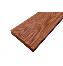 Доска террасная полнотелая из ДПК Holzhof Solid 150 х 18 х 4000 мм. Коричневый П6