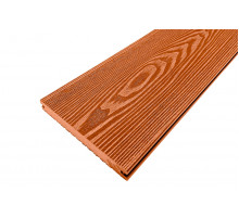 Доска террасная полнотелая из ДПК Holzhof Solid 150 х 18 х 6000 мм. Терракот П6