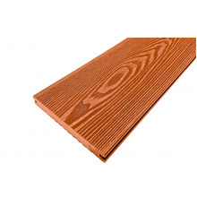 Доска террасная полнотелая из ДПК Holzhof Solid 150 х 18 х 6000 мм. Терракот П6