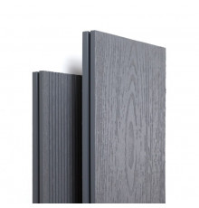 Доска террасная тиснение/вельвет Ecodecking МПК Про 145 х 20 х 3000 мм. Серый 