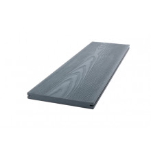 Доска заборная двухсторонняя из ДПК Ecodecking Титан 145 х 13 х 3000 мм. Серый