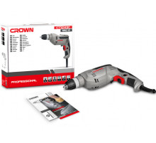 Дрель безударная Вт 550, d: 2 - 13 мм. Crown CT10143-13С