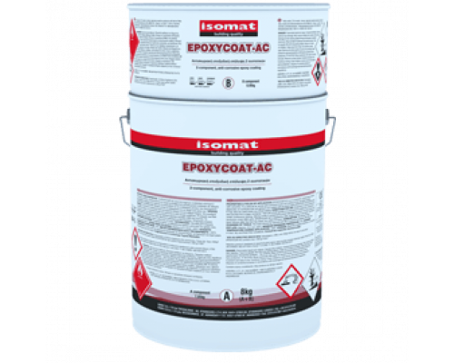 Двухкомпонентное антикоррозионное эпоксидное покрытие EPOXYCOAT-AC серый 8 кг. Isomat