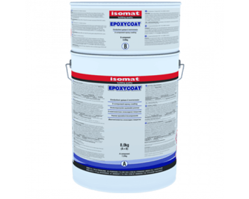 Двухкомпонентное эпоксидное защитное и декоративное покрытие EPOXYCOAT серый 8 кг. Isomat