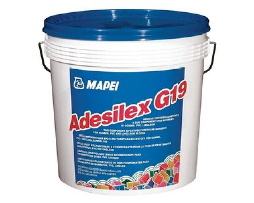 Двухкомпонентный эпоксидно-полиуретановый клей Adesilex G19 красный 10кг.Mapei
