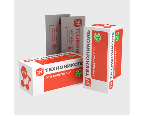 Экструдированный пенополистерол XPS Технониколь CARBON ECO FAS/2 S/1 L-кромка фрезерованный с микроканавками 1180 х 580 х 50 мм. 8 плит (5,4752 м2 / 0,27376 м3)