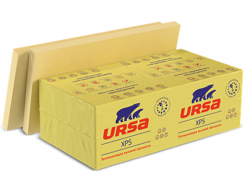Экструдированный пенополистирол ЭППС УРСА / XPS URSA 1180 х 600 х 40 мм. 10 плит (7,08м2 / 0,283м3)