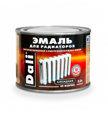 Эмаль алкидная для радиаторов "DALI" 0,5 кг. "РОГНЕДА"