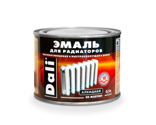 Эмаль алкидная для радиаторов "DALI" 0,5 кг. "РОГНЕДА"