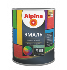 Эмаль алкидная универсальная Alpina База 3 шелковисто-матовая 10 л.