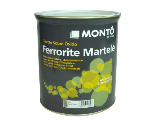 Эмаль антиксидантная молотковая Monto FERRORITE MARTELE черная 4 л. 
