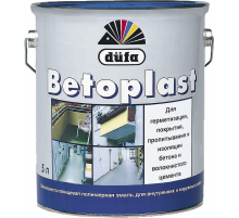 Эмаль для бетонных полов полимерная Dufa Betoplast шелковисто-глянцевая оксидно-красная 5 л.