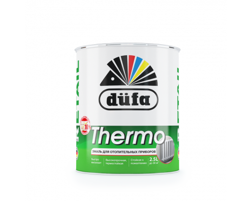Эмаль для отопительных приборов "Dufa Retail" THERMO белая 750мл.