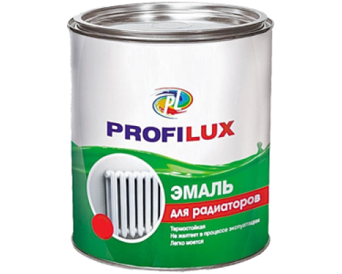 Эмаль для радиаторов алкидная Profilux Professional глянцевая белая 0,9 кг.