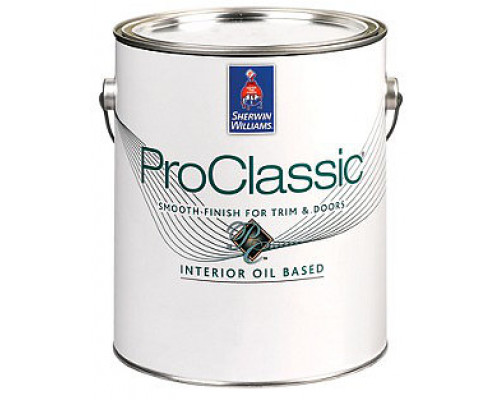 Эмаль для внутренних работ Шервин Уильямс / Sherwin-Williams ProClassic SATIN Alkyd Interior Enamel глянцевая 0,950л,