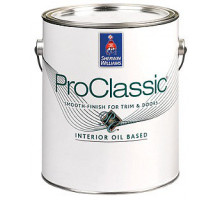 Эмаль для внутренних работ Шервин Уильямс / Sherwin-Williams ProClassic SATIN Alkyd Interior Enamel матовая 3,785л,