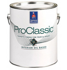 Эмаль для внутренних работ Шервин Уильямс / Sherwin-Williams ProClassic SATIN Alkyd Interior Enamel матовая 3,785л,