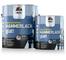 Эмаль на ржавчину Premium Hammerlack 3-в-1 молотковая медная 0,75 л. Dufa