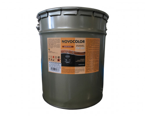 Эмаль ПФ - 266  "Новоколор" ЗЕЛЕНАЯ 25 кг  Novocolor