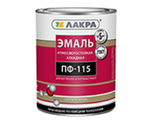 Эмаль ПФ-115 Лакра Оранжевый 20кг Л-С