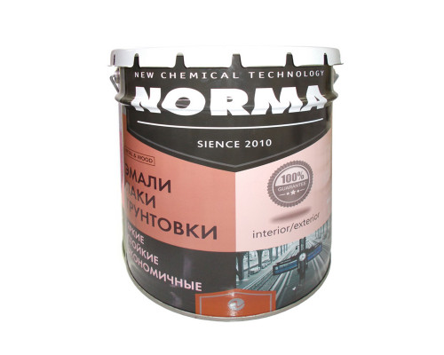 Эмаль ПФ-115  "Норма" глянцевая СВЕТЛО-СЕРАЯ 0,9 кг  Novocolor