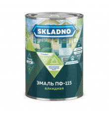 Эмаль ПФ-115 Skladno алкидная глянцевая красная 2,6 кг.