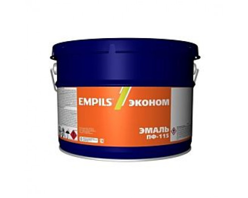 Эмаль ПФ-115 универсальная алкидная Empils Эконом серая 20 кг.,