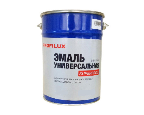 Эмаль ПФ-115 универсальная алкидная Profilux Superprice матовая белая 20 кг.