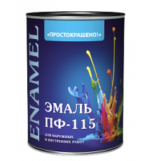 Эмаль ПФ-115 универсальная алкидная Простокрашено ярко-зеленая 2,7 кг.