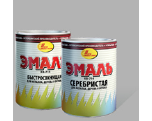 Эмаль универсальная Новбытхим ХВ-714 серебряная 1 л.
