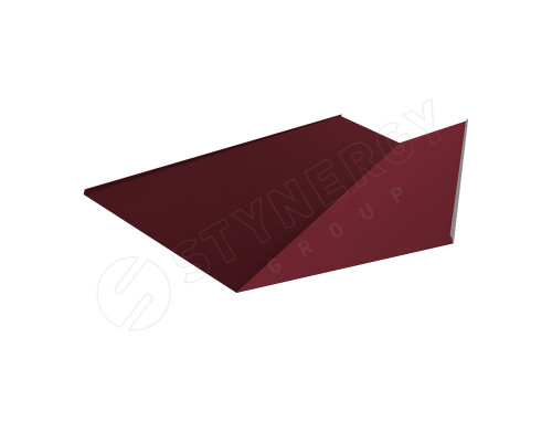 Ендова нижняя 300 х 300 х 2000 мм. Stynergy CORUNDUM50 0,5 мм. RAL 3005 Винно-красный