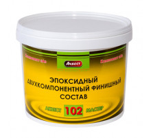 Эпоксидный двухкомпонентный состав для финишного устройства наливных полов Аквест-102 компонент "А" 3,8 кг.