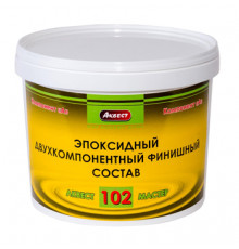 Эпоксидный двухкомпонентный состав для финишного устройства наливных полов Аквест-102 компонент "А" 3,8 кг.