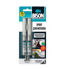 Эпоксидный клей Bison EPOXY METAL CRD 24ML