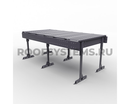 Эвакуационный трап Roofsystems Prestige В-1000 мм. L-2422 мм. фальц  RAL 7024 Серый графит