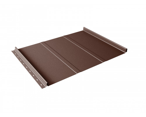 Фальцевая кровля Grand Line Кликфальц Line Drap-double TX RAL 8017 Шоколад 0,45 мм.