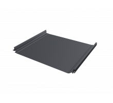 Фальцевая кровля Grand Line Кликфальц Pro Drap RAL 7024 Мокрый асфальт 0,45 мм.
