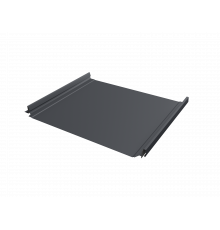 Фальцевая кровля Grand Line Кликфальц Pro Drap RAL 7024 Мокрый асфальт 0,45 мм.
