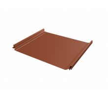 Фальцевая кровля Grand Line Кликфальц Pro Drap RAL 8004 Терракота 0,45 мм.